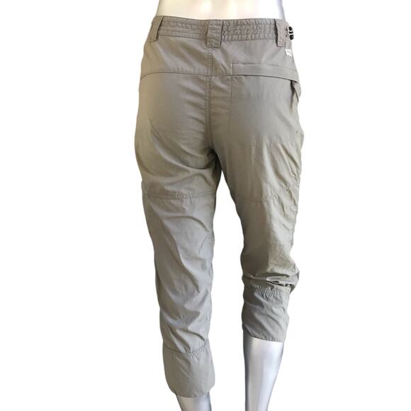 Columbia Titanium Packables Hiking Cargo Beige Cropped Pants Women’s Size 8 - Picture 2 of 9